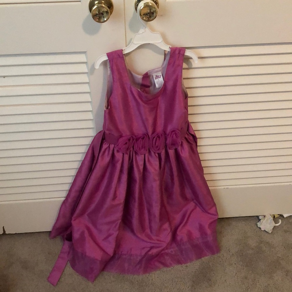 Stunning formal pink dress with flowers
